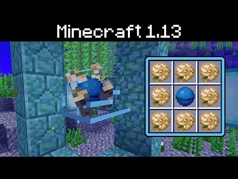 Minecraft 1.13 - Conduit, Heart of the Sea, Nautilus Shell