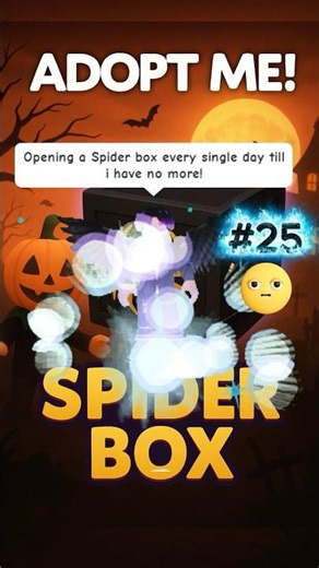 Opening a Spider Box every single day #roblox #adoptme #spiderbox