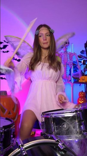 This Fairy Can DRUM?!🧚🏻‍♀️ Poppy & Bad Omens - V.A.N cover