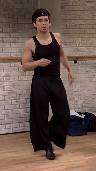 Marcello Hernández and Ariana Grande turn dance class into chaos