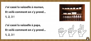 J'ai cassé la vaisselle... | Ronde pour PS/MS | Maternelle de Bambou