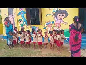 Anganwadi daily morning prayer🙏🥳