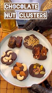 Homemade Chocolate Nut Clusters 🍫| Easy Healthy Snack Recipe! #viral #ytshorts