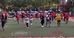 96K views · 2.3K reactions | Shoutout to Smooth Flava Dance, Gainesville Chapter and the Line Dance Community in Gainesville FL for their BCA Shuffle get down? . #bigmucci #bcashuffle #breastcancerawareness | Big Mucci | Facebook