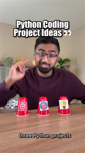 Sajjaad Khader on Instagram: "Coding Projects for BEGINNERS Learning to Code #python #coding #tech #fyp"