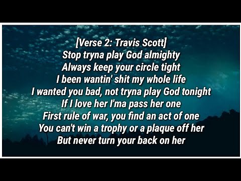 Travis Scott - STOP TRYING TO BE GOD (Lyrics) ft. James Blake, Kid Cudi & Stevie Wonder