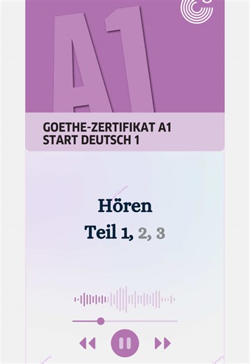 Goethe A1 Listening Practice for German Learners