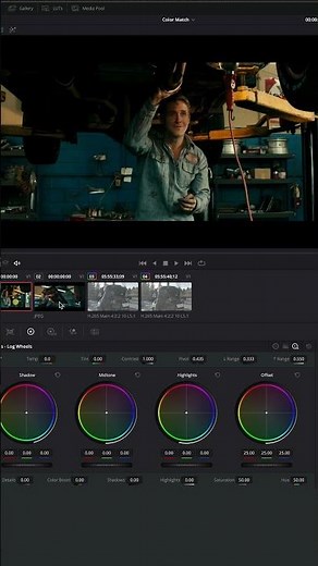 Color Match in DaVinci Resolve