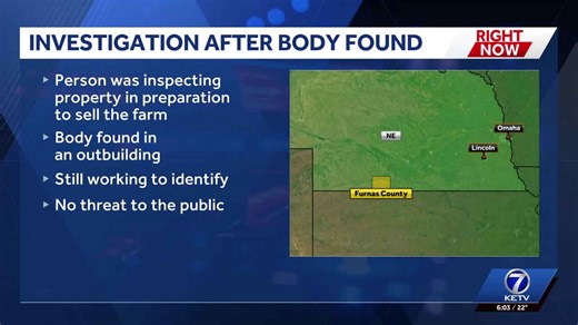 Nebraska State Patrol investigating after body was found on rural farm