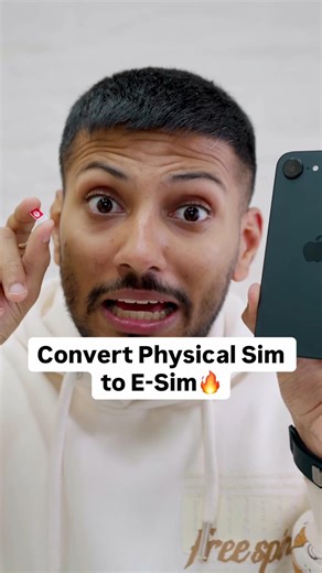 Ghar Bethe Normal Sim Ko E-Sim Me Convert Kar Sakte Hai 😱😳 | #thecrazytech #shorts #sim #convert
