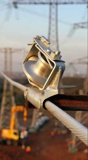 OHTL Game Changer: Ultimate Angled Crossarm Stringing Block!⚡