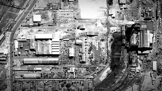 A timelapse of the East Perth Power Station site. (Supplied: Landgate)