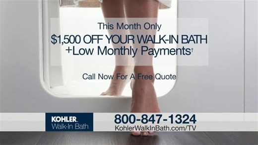 Kohler Walk-In Bath TV Spot, 'Update Your Bath: $1,500 Off'