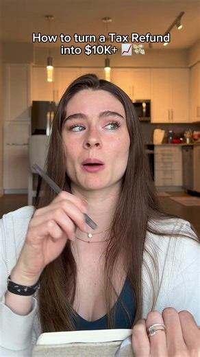 How to turn a tax refund into thousands of dollars #investingforbeginners #stocks #personalfinance #taxes