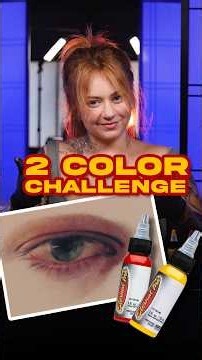 Can I make a color realism eyeball with just two colors?
