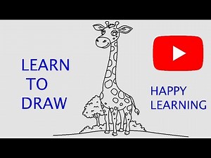 How to Draw a Cute Giraffe – Easy for Kids!