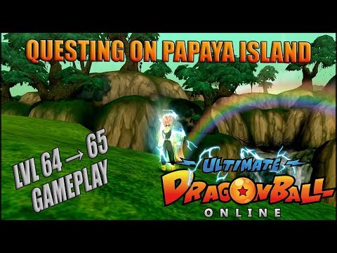 🔥Ultimate Dragon Ball Online Gameplay – Level 64 ➜ 65 | Papaya Island Questing 🔥
