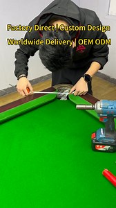 Custom pool table assembly 🎱 Factory-direct. Made to order. Precision fit. Pro performance. #factory #pooltable #pool #FactoryDirect #billiards | Billiard Master HrMan