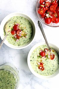 Green Gazpacho Soup with Cucumbers | Alexandra’s Kitchen