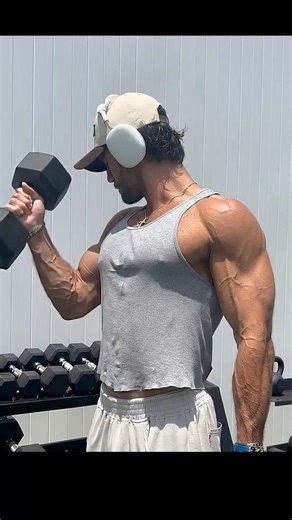 Grip Check Mid Set 💪🏋️ | fitness lifestyle | outdoor curl moment
