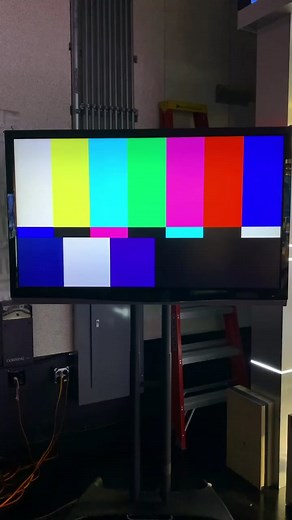 Color Bars Test on Television