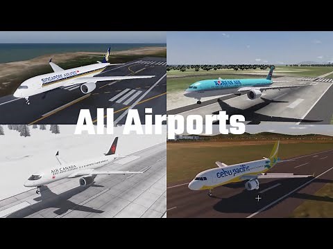 landing at all project flight airports (Project flight Roblox)