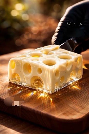 Satisfying cheese cutting 🧀✨Smooth slices + relaxing ASMR sounds 🎧😍Watch till the end! #asmr #ai