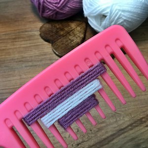 Amazing ♥️ Watch what I made with a comb- you will love this | Lady Loves Knitting