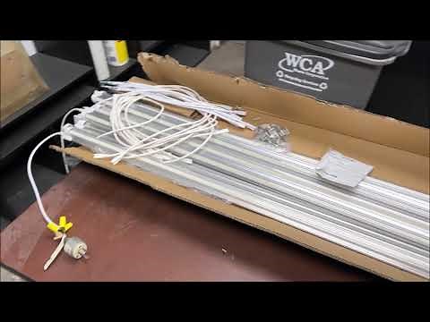 Barrina 8ft LED shop light unbox and demo