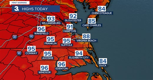 First Warning Forecast: Cranking up the heat through midweek