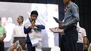 38K views · 699 reactions | This page was created to document the activities of the God of Math for future historians. The Vice Chancellor of Burdwan University had to wait until Suborno finished solving the math problem in his hand. ❤️ | Suborno Isaac Bari | Facebook