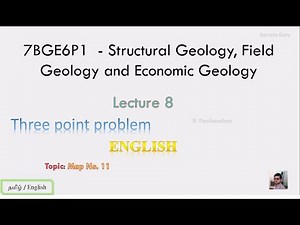 Structural Geo: Solving the Three-Point Problem (Map 11) | Outcrop, Strike & Dip Tutorial, English