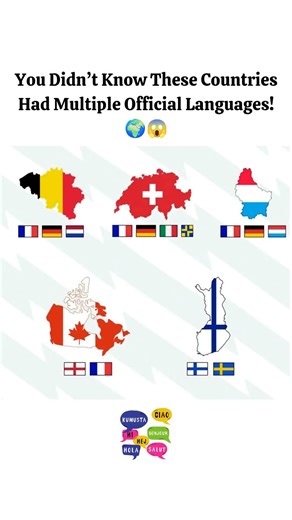 You Didn’t Know THESE Countries Have Multiple Official Languages #Languages #Geography #WorldMap