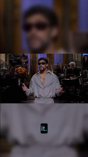 Bad Bunny on SNL Talking Super Bowl Halftime Show 🤔🤔🤔 #shorts #celebritynews #badbunny