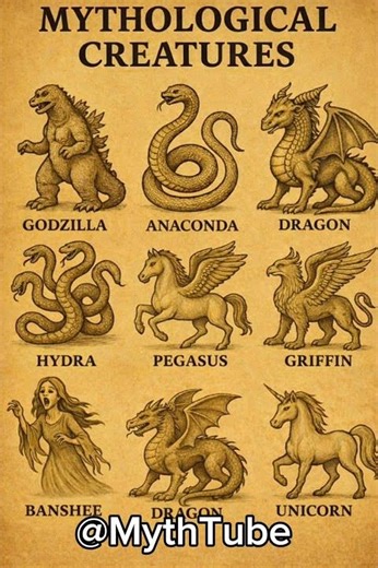 Mythological creatures caught in 4k