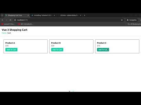 4. Shopping Cart Vue 3 and Pinia | Product and Cart Pages Design