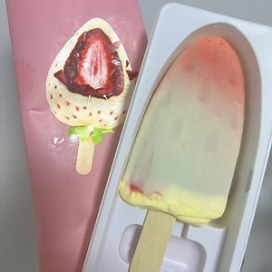 [Hot Item] Premium Fruit Ice Cream OEM Label with Halal Factory Directly From Seahonest Tech Snow Strawberry Ice Cream