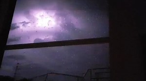 Lightning flashes over London