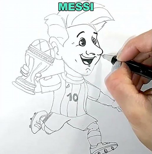 Cómo dibujar a Messi | Dibujos para niños