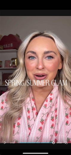 Walking through this Spring/Summer glam routine - perfect for boat days/time outside! #summermakeup #lightmakeup #everydaymakeup #makeuproutine
