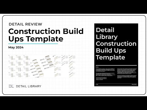 Construction Build Ups Detail Drawings Template