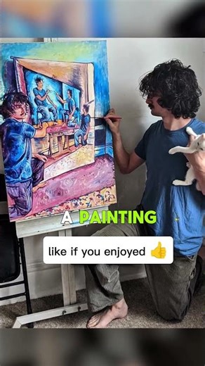 This Artist Broke Reality 😲🎨 | Infinite Painting Trick! #shorts #painting #creative #unitedstates