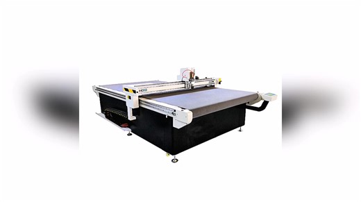 Flatbed Digital Plotter CNC PU Foam Leather Strap Bag Cutter Driven Rotary Cutting Tool Ruida Control System Aluminum Bellow