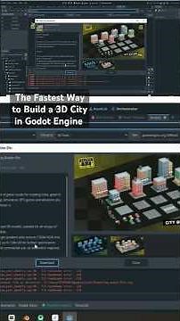 The Fastest Way to Build a 3D City in Godot Engine - Kaykay city builder #godot #citybuilder #3d