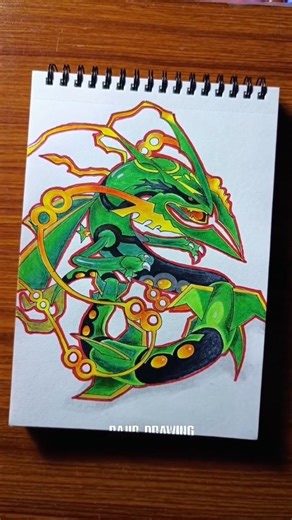 Rajib Saha on Instagram: "Mega Rayquaza drawing #drawing #shorts #anime #trending #viral #reels #art #ohuhumarkers"