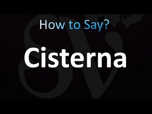How to Pronounce Cisterna (CORRECTLY!)