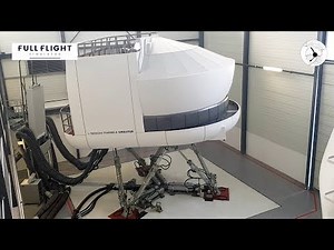 Fullmotion pro simulator Boeing 737 used by airline pilots.