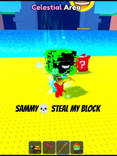 Sammy stole Infinity Lucky Block in Escape Tsunami #roblox #escapetsunami #sab #growagarden