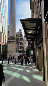 Monument to The Great Fire of London | Walking Tours 4K