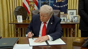 President Donald Trump officially brings back plastic straws